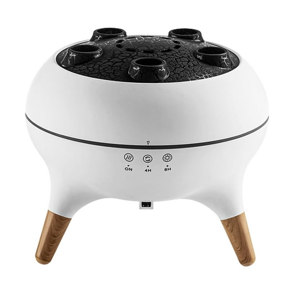 Ueasy Jellyfish Mist Aromatherapy Humidifier - 7-Color LED Lights & Dual-Mode Flame Mist, Voice/Remote Dual Control, Waterless Auto Shut-Off, Ideal for Bedroom/Office/Yoga/Spa