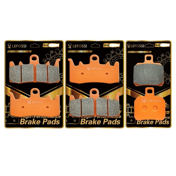 LE LEFOSSI Front and Rear Carbon Fiber Brake Pads Compatible with for Ducati Monster 821 1200 Monster 2015 2016 2017 2018 2019 2020 High Performance,for Highway，Mountain Riding FA630F FA266R