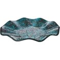 thumbnail image 1 of WHOLE HOUSEWARES | Flower Plate, Blue Multi 13.8‚Äù D X 1.8‚Äù H. Serving Trays, 1 of 6