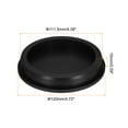 thumbnail image 2 of Uxcell 1Pcs High Temp Silicone Plug T Type Silicon Stopper Black 4.72x0.81x0.59", 2 of 7