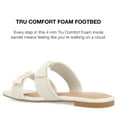 thumbnail image 4 of Journee Collection Womens IREANNA Square toe Bows Flatform Sandals, 4 of 6