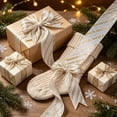 thumbnail image 6 of WWG Cloth Ribbon, Flexible Pliable Holiday Ribbon, Sturdy Long Lasting, Effortless to Cut, Decorative for Gift Boxes, Wreaths, Fences, Christmas, Home, Party, Gift Packaging, Includes 1 Roll, 6 of 6