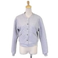 thumbnail image 1 of Sans Souci Pillow Quilt Long Sleeved Fully Lined Button Up Cropped Jacket, 1 of 5