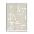 thumbnail image 4 of Stupell Industries Contemporary White Line Shapes Minimal Grain Design Framed Wall Art, 11 x 14, Design by Alpenglow Workshop, 4 of 5