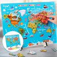 thumbnail image 2 of segolike World Puzzle for Puzzles with 90 Geography Cards Childrens, 2 of 8