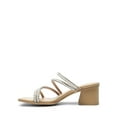 thumbnail image 2 of DREAM PAIRS Women's Strappy Heels Block Open Toe Low Heel Chunky Mules Sandals Dress Shoes, 2 of 5