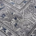 thumbnail image 2 of Usak Collection 5' x 7' Gray/Blue Oriental Distressed Non-Shedding Area Rug, 2 of 5