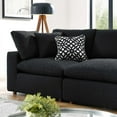 thumbnail image 4 of Modular Sofa Couch, Black, Fabric, Living Kitchen Cafe Bistro Hospitality Restaurant, Modern Contemporary HB34762, 4 of 5