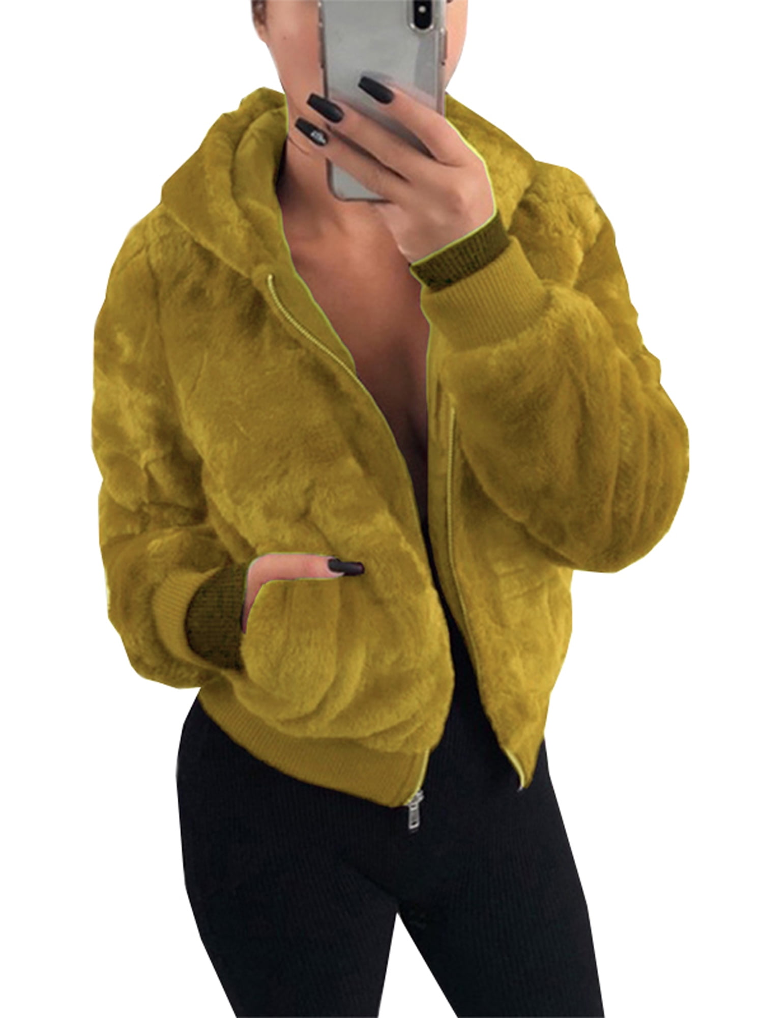 Details about / Plus Size Women Long Sleeve Hooded Jacket Coat Windbreaker Tops Outwear Overcoat
