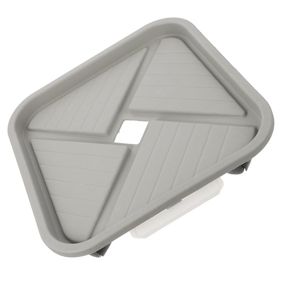 FESTFENDS Grey Plastic Plant Tray with Wheels for Storage Easy Moving and Cleaning Ideal for Pots 12.5x12.5 inches