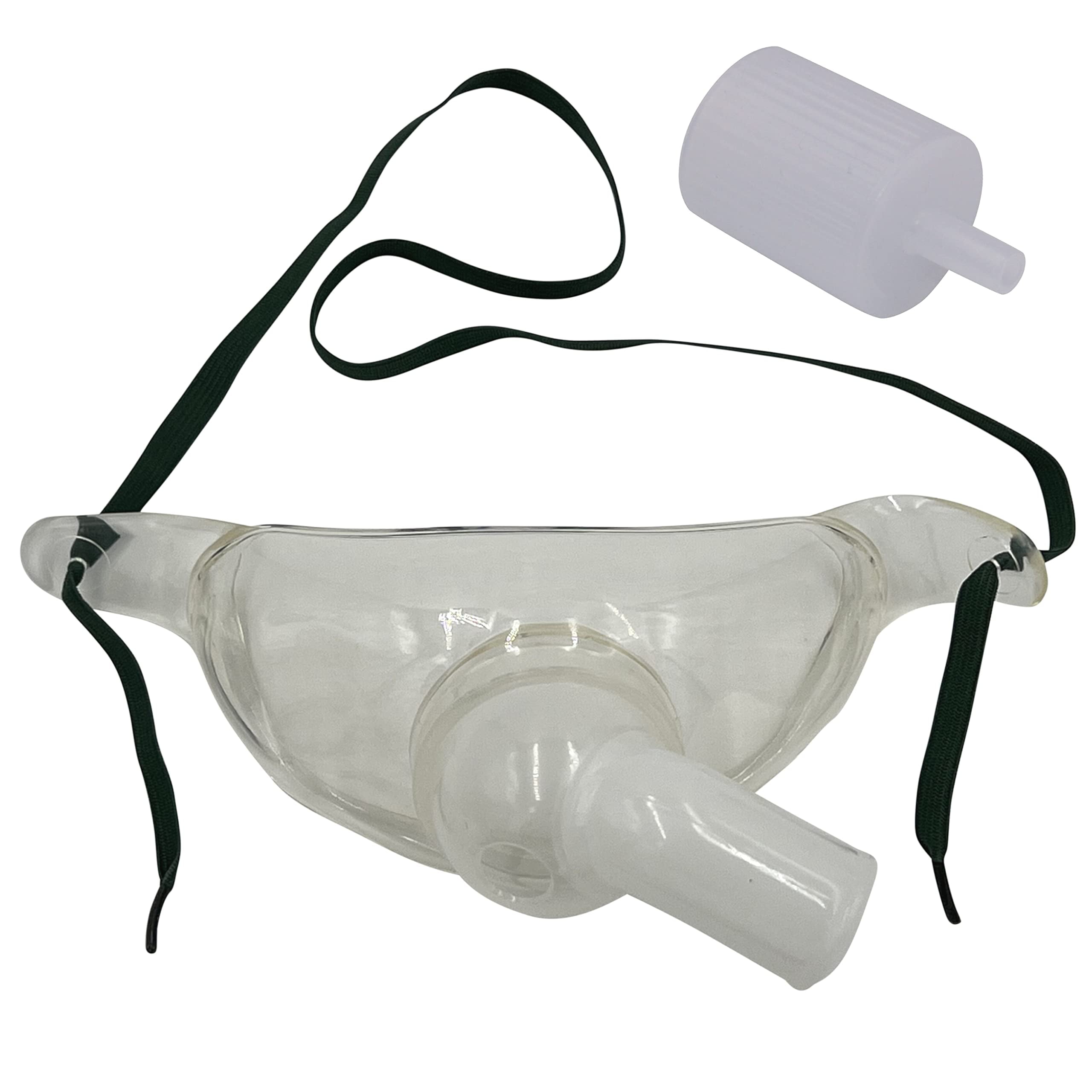 1pk Adult Oxygen Tracheostomy Collar Mask w/Swivel Connector & Tubing
