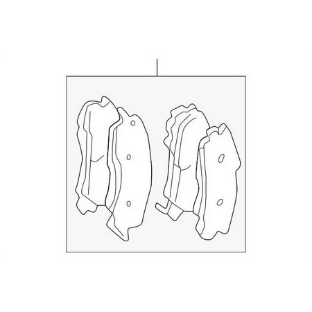 Genuine OE Mitsubishi Brake Pads - MZ690557