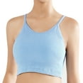 thumbnail image 1 of Women's Crop Washed Seamless Rib-Knit Camisole Crop Tank Tops,blue,,, 1 of 5