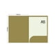 thumbnail image 1 of Carpeta de bolsillo Carpeta en forma de L Diseño biselado Bolsillo incorporado Carpeta de papel conveniente Papel marrón con enchufe único, 1 of 1
