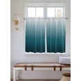 thumbnail image 2 of Blue Ombre Bathroom Window Curtain, Contemporary Gradient Abstract Art Light Filtering Coffee Kitchen Curtains, Bedroom Living Room Curtains 2 Panel 84"x54", 2 of 6