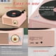 thumbnail image 5 of Altavoz inalámbrico Mini altavoz Bluetooth retro con forma de disco de vinilo atómico, reproductor de música giratorio portátil con mejora de graves, compatible con tarjeta TF/control de perilla AUX, 5 of 5