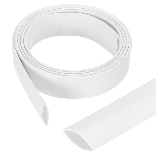2 Pcs 1/2 Pouce 4 Pieds Fil Thermorétractable 3:1 Film Thermorétractable Blanc