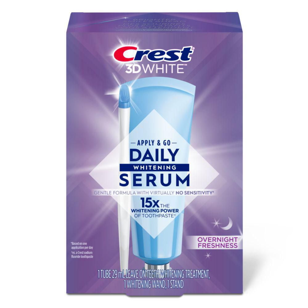 Crest Émulsions Blanchissantes + Fraîcheur de Nuit, Traitement Blanchissant pour les Dents Sans Rinçage