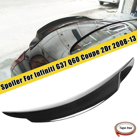 Carbon Fiber High Kick Rear Trunk Spoiler For Infiniti G37 Coupe 2 Door