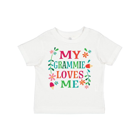 Inktastic My Grammie Loves Me Girl Grandchild Girls Toddler T-Shirt