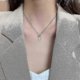 thumbnail image 5 of Women Necklace Chain Choker Pendant Jewelry Girls Gift Titanium Steel Cute Bunny Lock Opal, 5 of 5