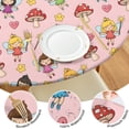 thumbnail image 4 of Magic Fairy Princess Pattern Round Fitted Tablecloth with Elastic Edge,Dining Table Cover Waterproof,Outdoor Round Tablecloth for Camping,Dining,Indoor and Outdoor, 4 of 7
