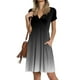 thumbnail image 2 of Gibobby Vestido De Mujer De Corte Vestido casual de verano para mujer Bolsillos de manga corta Vestido con cuello en V Suelto Cómodo Playa Elegante V(Negro,CH), 2 of 5