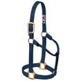thumbnail image 1 of Cabezada para caballo Weaver Equine de nylon, no ajustable, grande, azul marino, 1 of 5