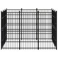 thumbnail image 3 of vidaXL Outdoor Dog Kennel Large Dog Crate Dog Cage Exercise Playpen Steel, 3 of 73
