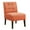 Orange, variant on 34" Modern Accent Chair with Tufted Upholstery, Armless Chair with Wood Legs, Horizontal Back Design Chair for Living Room, Bedroom, Makeup Vanity, Beige