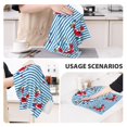 thumbnail image 3 of Sikiie Red Funny Crab on Blue Stripe Waffle Weave Kitchen Dish Cloth,Super Absorbent Kitchen Dish Towels 16*26 Inches for Dish Rags Washing Dishes, Drying Dishes, 3 of 7
