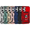 thumbnail image 2 of Case for iPhone 16,Military Grade Car Holder Protection [Built-in Kickstand] Magnetic Metal Ring Holder Heavy Duty TPU+PC Shockproof Phone Case for iPhone 16,6.1 inch 2024 (Rose Gold), 2 of 10