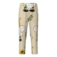thumbnail image 2 of Gukieu Gnomes Bees And Sunflowers Print Youth Home Trousers, Elastic Waistband with Pockets for Home and Outing, Suitable for Children Aged 5-16-Medium, 2 of 6