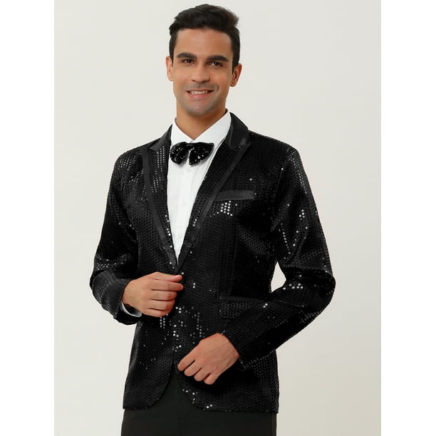 Chaqueta De Traje De Lentejuelas Brillantes Para