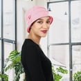 thumbnail image 3 of Hats Scarves  More Womens Hat Chemo Headwear Cancer Hat 50+ UPF Sun Protection Summer Seattle Chic (US, Alpha, Medium, Pink), 3 of 3