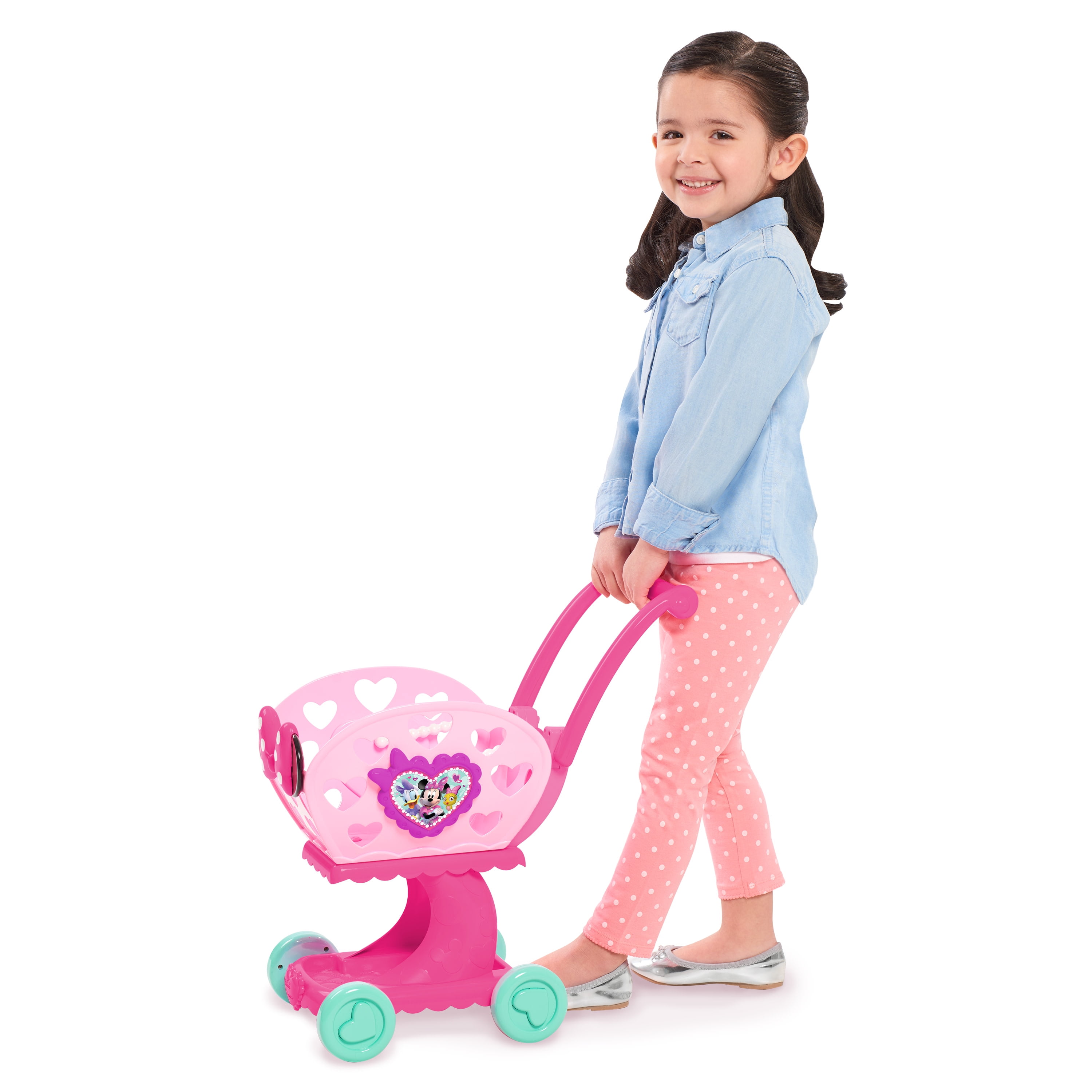minnie happy helpers bowtique shopping cart pink