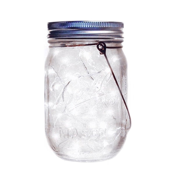 cámping LED Solar Mason Jar Light Garden Fairy Party Wedding Decor (2m) Blanco JShteea El nuevo