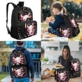 thumbnail image 2 of Yspwyqan Backpack Set for Teens Boys, Math Doodle Axolotl Backpack and Lunchbox Set with Pencil Case, 17 Inch Double Zip Large Capacity School Bags Fits 14" Laptop for Hiking, 2 of 7