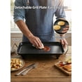 thumbnail image 5 of 15-Inch Extra-Large Electric Grill Pan, Portable Teppanyaki Grill, Indoor/Outdoor Universal Non-Stick Grill Plate With Adjustable Temperature Design, Smokeless Design, Rectangular Cooking Tray, 5 of 5