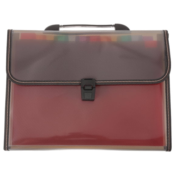 NICEXMAS Expanding File Folder Organizer Portable Large Capacity Document Holder PP Material
