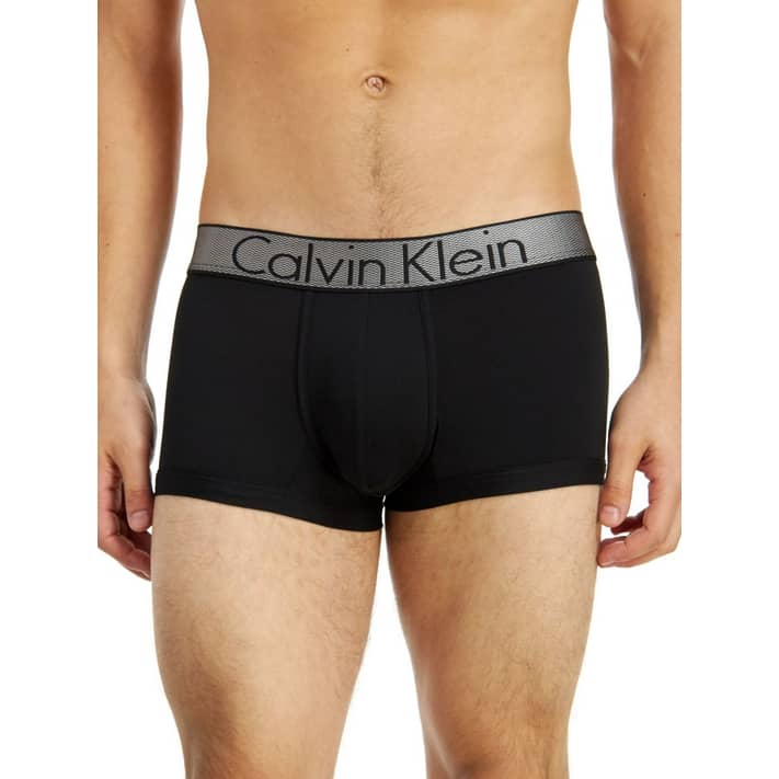 CALVIN KLEIN Intimates Black Low Rise Tagless Stretch Trunk Underwear XL -  