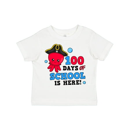 

Inktastic 100 Days of School is Here with Cute Octopus Gift Toddler Boy Girl T-Shirt