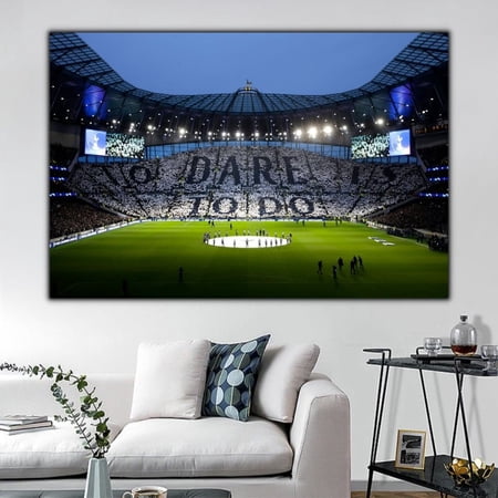 Tottenham Hotspur Stadium Poster Football Wall Art Unframed Paper Poster 24x36in
