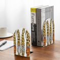 thumbnail image 5 of Naloa Leopard Gnomes 2 Pcs Bookend Large Capacity Office Book Ends for Home Office Library School Study Decoration, 5 of 8
