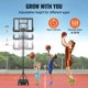 thumbnail image 4 of Canasta de baloncesto VEVOR de 44 pulgadas con altura ajustable para exteriores, 4 of 9