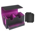 thumbnail image 2 of Caja de baraja de cartas coleccionables Strade Fareast Limited estuche de almacenamiento violeta 2 divisores, 2 of 8