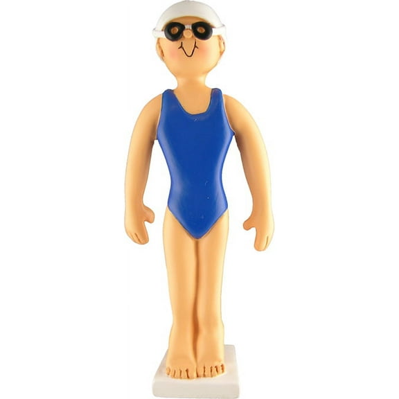 Swimmer Female Personalized  Christmas Ornament DO-IT-YOURSELF