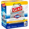 thumbnail image 2 of Glad Tall Kitchen Grey Trash Bags – ForceFlex Plus, Lemon Scent (13 Gal, 120 Ct), 2 of 3
