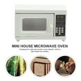 thumbnail image 4 of AMERTEER Mini House Microwave Oven Vintage Cooking Accessory Ornament, 4 of 6