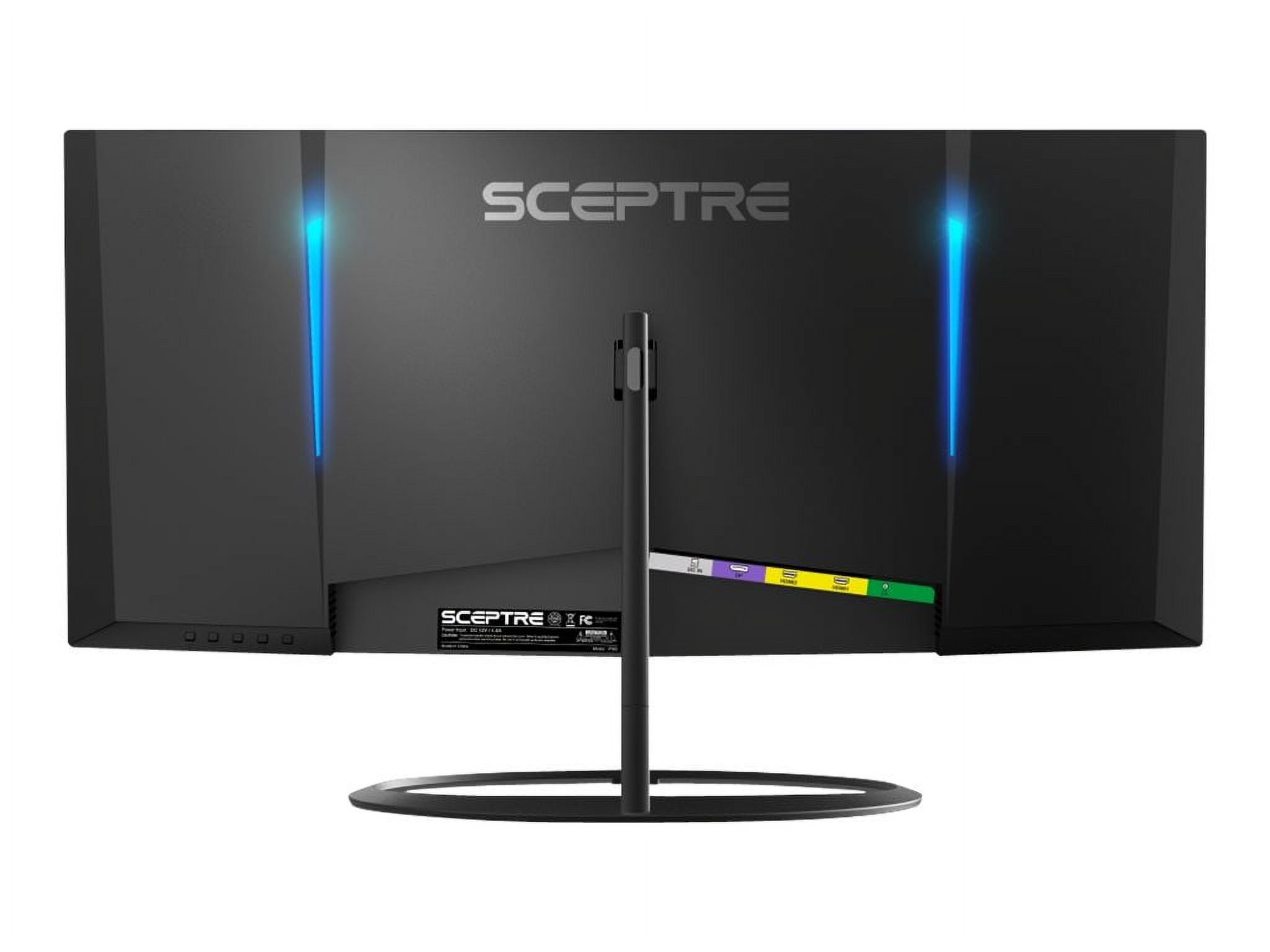 Sceptre C305W-2560UN, LED Monitor, Curved, 30", 2560 x 1080 @ 85 Hz, VA, 250 cd/m, 3000:1, 1 ms, 2xHDMI, DisplayPort, Speakers, Black - image 4 of 5